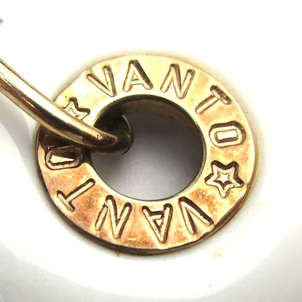 Vintage VANTO Gold on Sterling Silver Necklace En… - image 6