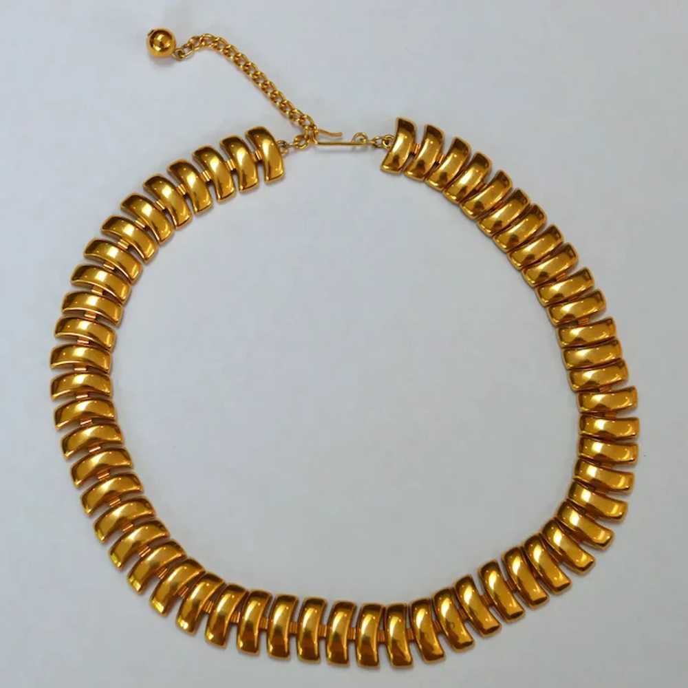 NAPIER Curved Link Necklace - image 2