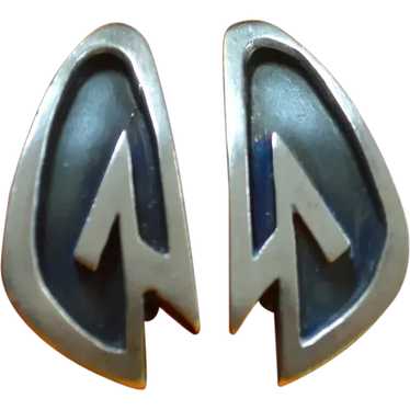 LEWITTES Mid-Century Modern Sterling Earrings - image 1