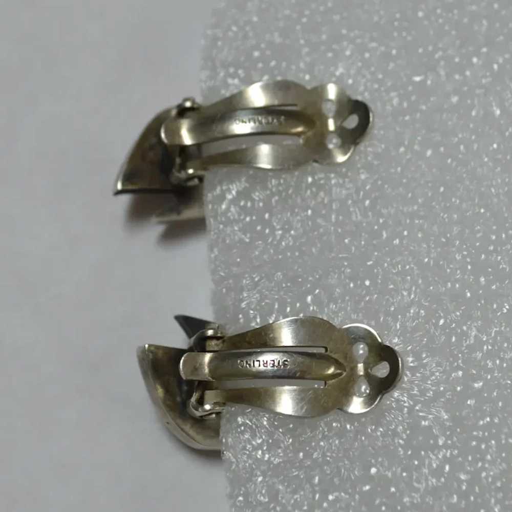 LEWITTES Mid-Century Modern Sterling Earrings - image 6