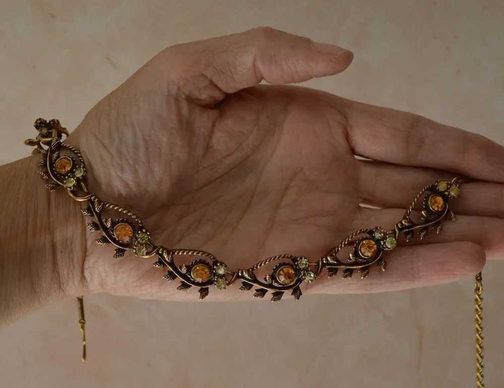 CORO Vintage Necklace and Bracelet Set - image 9