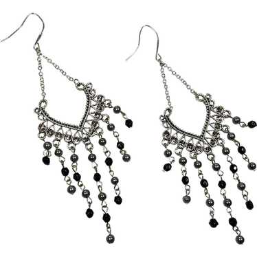 Beautiful Dangling Chandelier Earrings with Cryst… - image 1