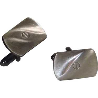 Simply Faux Pewter Look Cufflinks Cuff Links - image 1