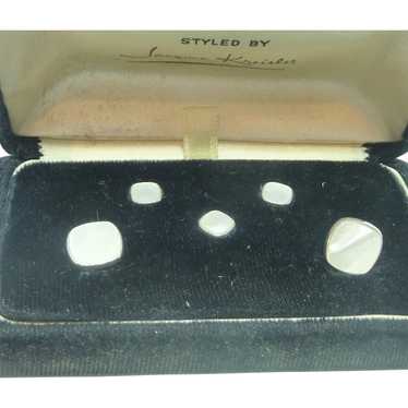 Jacques Kreisler Mother of Pearl Cuff Links Stud S