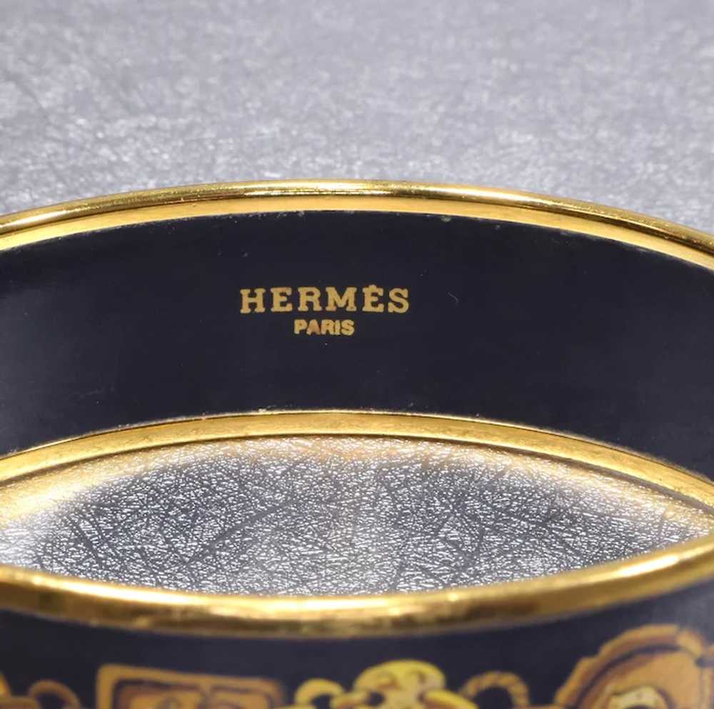Hermes Grand Apparat Enamel Cloisonne Bangle Brac… - image 6