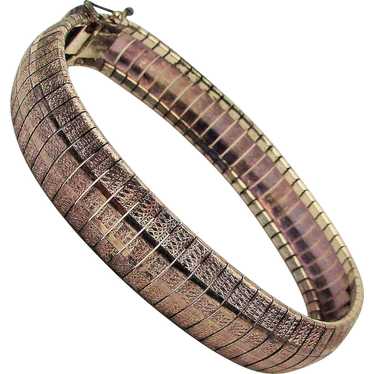 Sleek Italian Woven Sterling Silver Band Bracelet