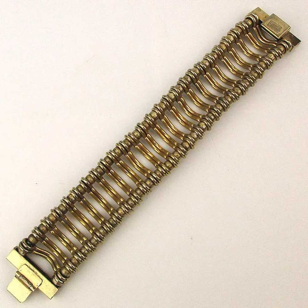 Kramer of New York Goldtone Picket Fence Bracelet - image 4