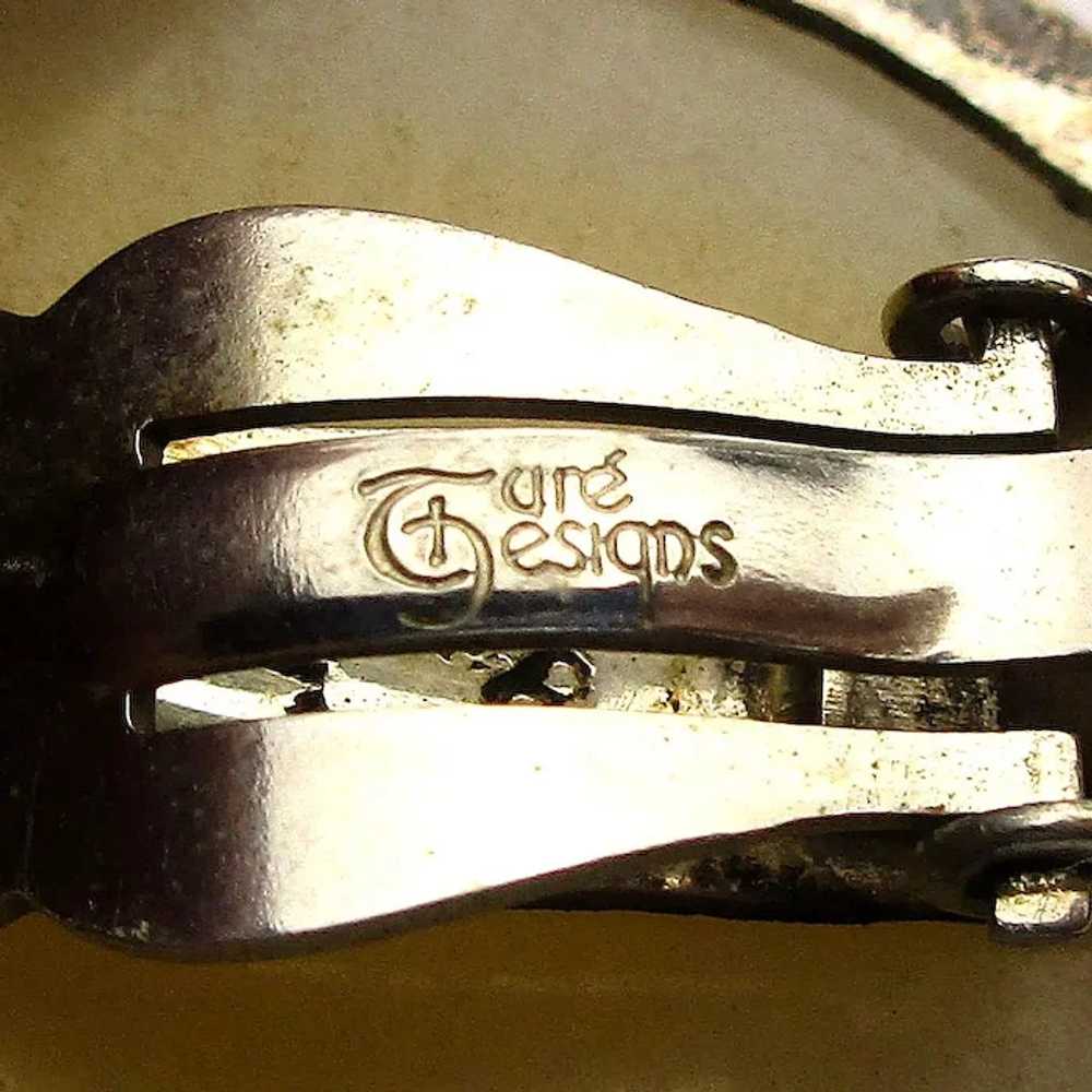 Sterling Silver Citrine Quartz Clip Earrings - Si… - image 4
