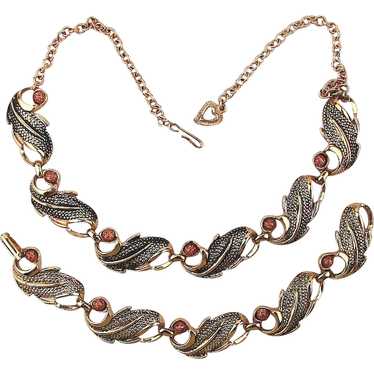 Vintage Necklace - Bracelet Set ~ w/ Fool's Gold … - image 1