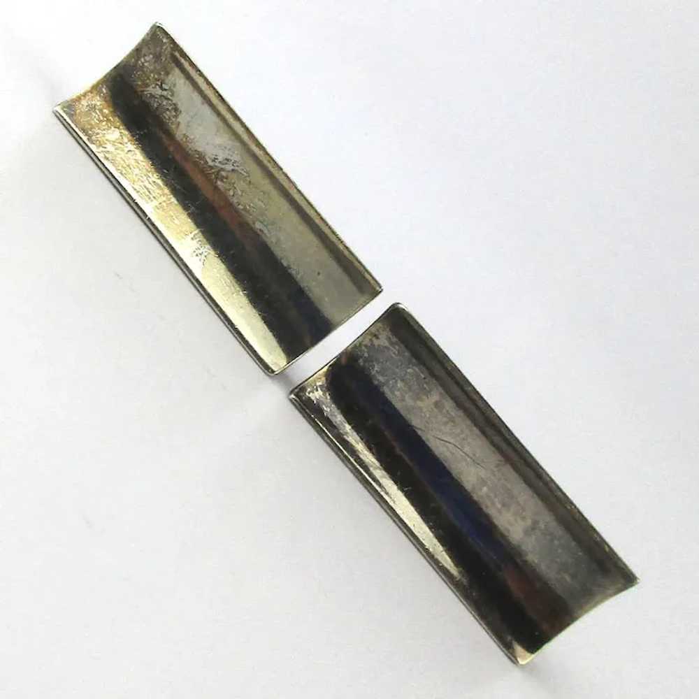 Modernist Balderas Taxco 925 Sterling Silver Cuff… - image 3