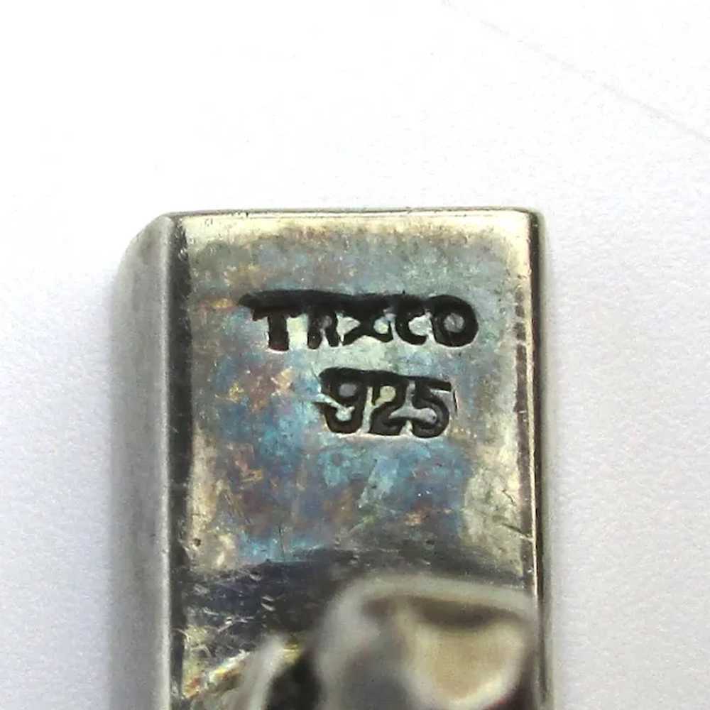 Modernist Balderas Taxco 925 Sterling Silver Cuff… - image 6