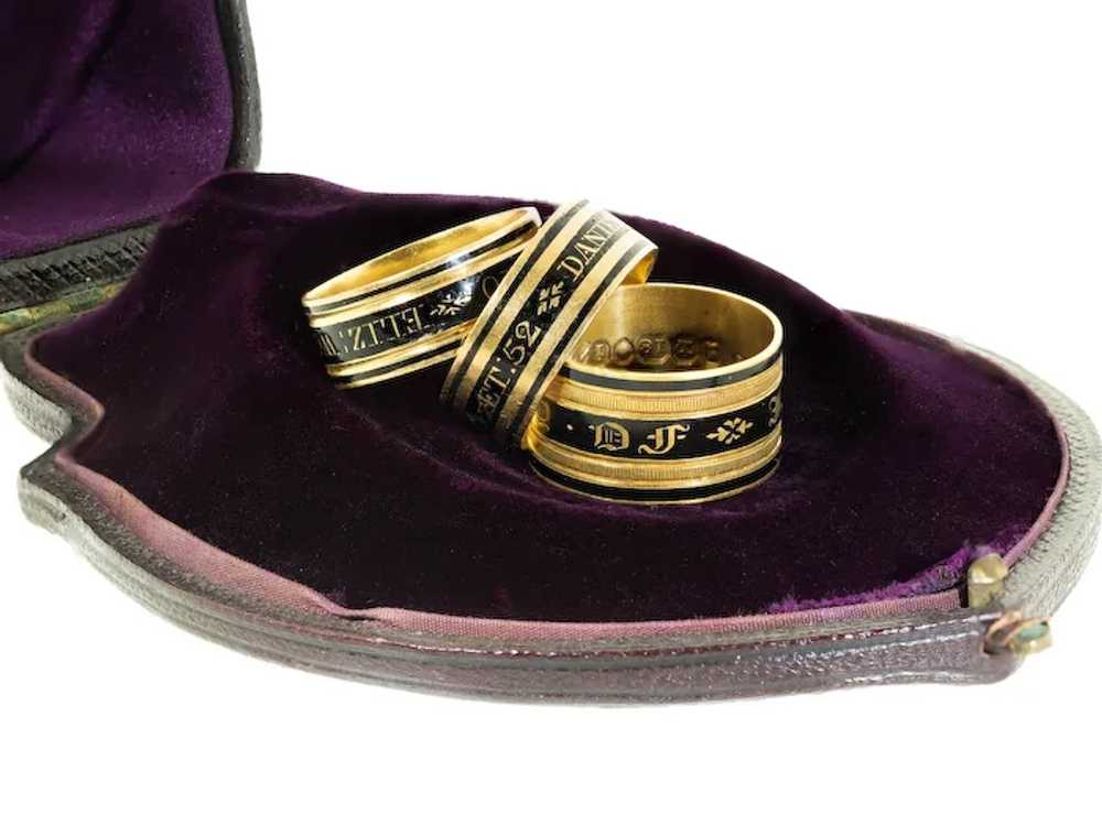 Antique: Mourning Ring, Antique Memorial Ring, Ge… - image 12