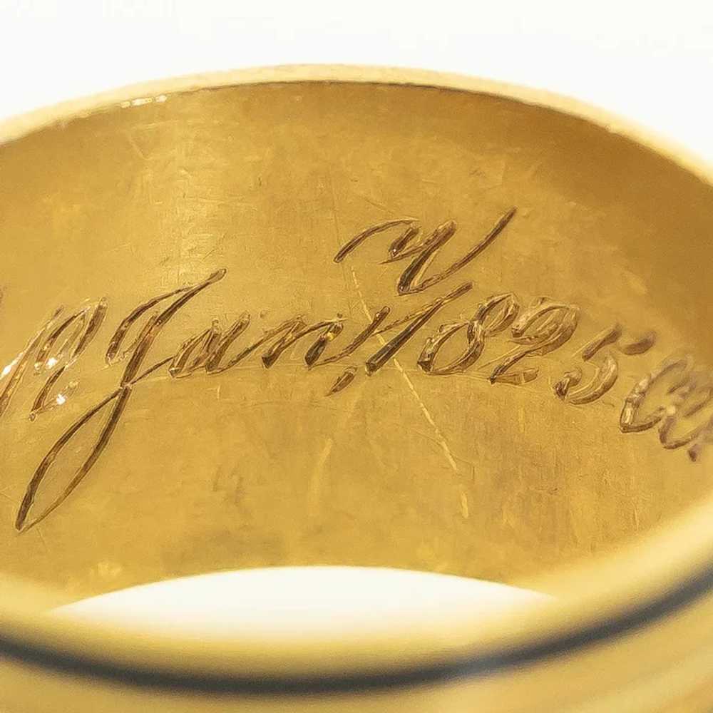 Antique: Mourning Ring, Antique Memorial Ring, Ge… - image 6