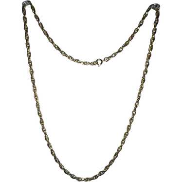 Vintage 23” Gold Tone Twist Chain - image 1