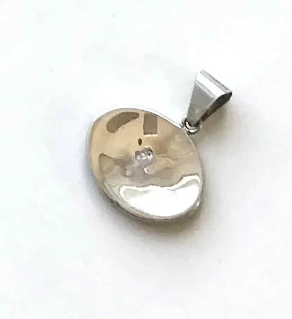 Sterling Silver Inlaid Pendant - image 3