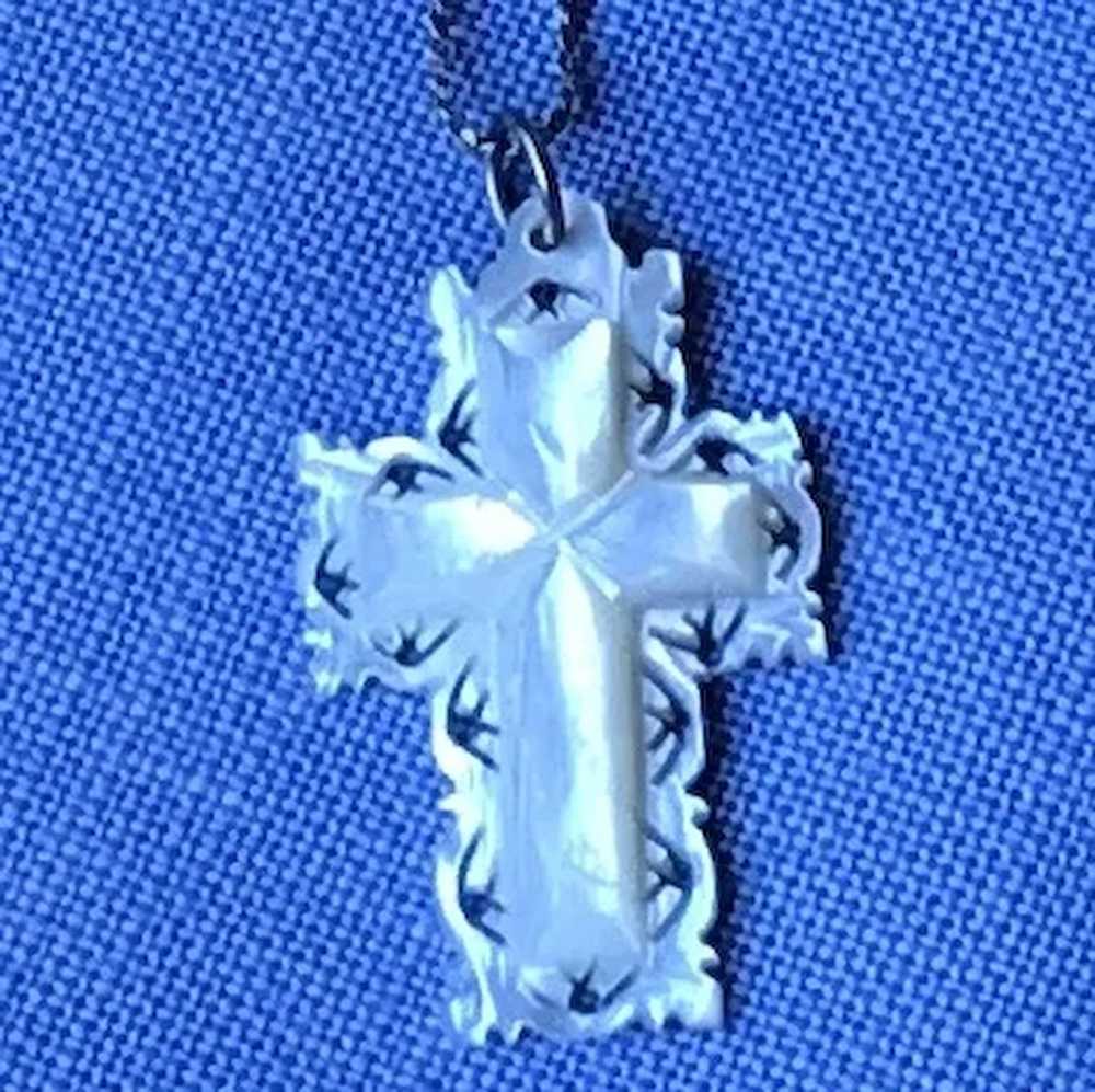 Mother of Pearl Cross Necklace - image 5