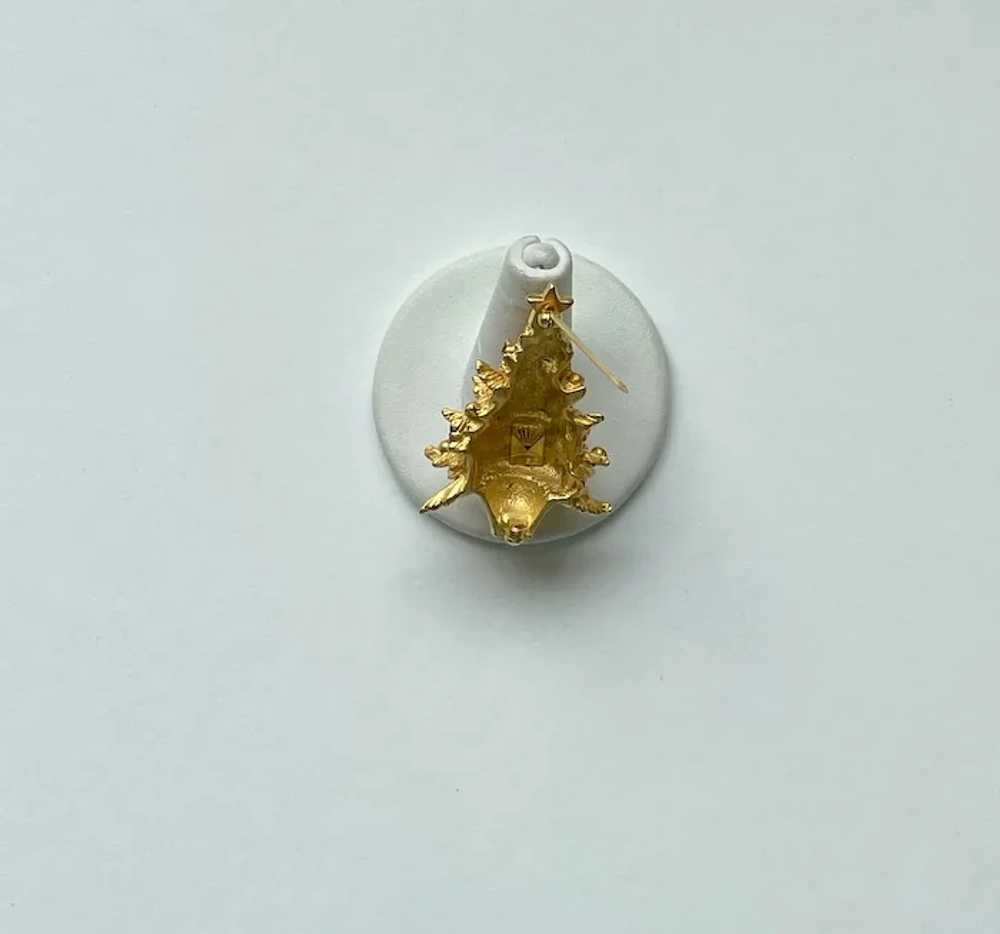 Christmas Tree Pin, Signed - image 4