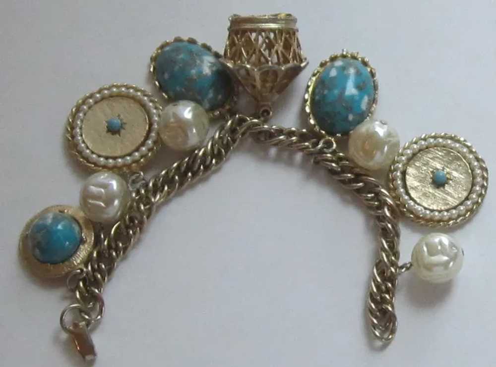Vintage Chunky Charm Bracelet - image 2