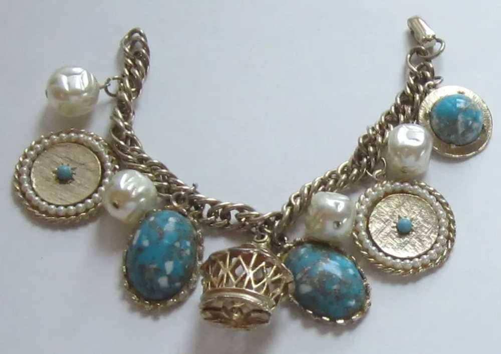 Vintage Chunky Charm Bracelet - image 3