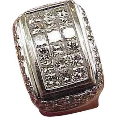 GIA! $15930 Estate Men's 4.36 Carat Princess Squa… - image 1