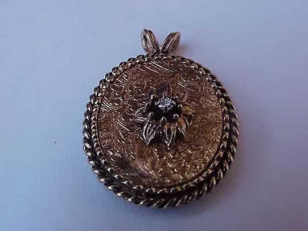 Antique Victorian Unisex 10k Yellow Gold Diamond … - image 5