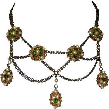 Haskell Festoon Necklace, Vintage 50's / 60's - image 1