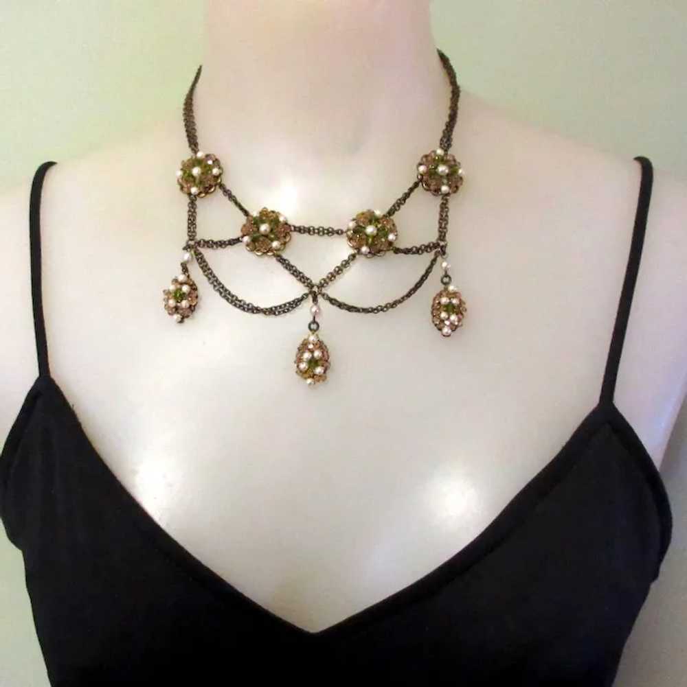 Haskell Festoon Necklace, Vintage 50's / 60's - image 2