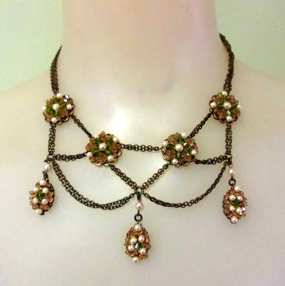 Haskell Festoon Necklace, Vintage 50's / 60's - image 6