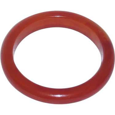 Cherry Applejuice Bakelite Bangle, Signed