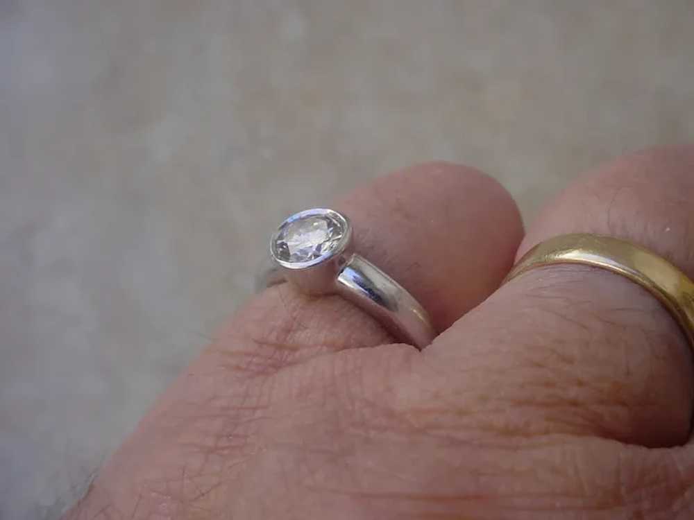 Ladies 14K Gold 1.10 Carat Diamond Solitaire Ring… - image 10
