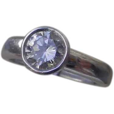 Ladies 14K Gold 1.10 Carat Diamond Solitaire Ring… - image 1