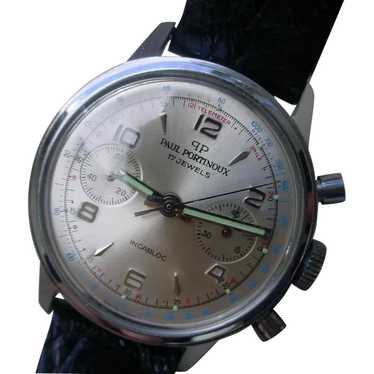 Vintage Paul Portinoux Chronograph From Time Caps… - image 1