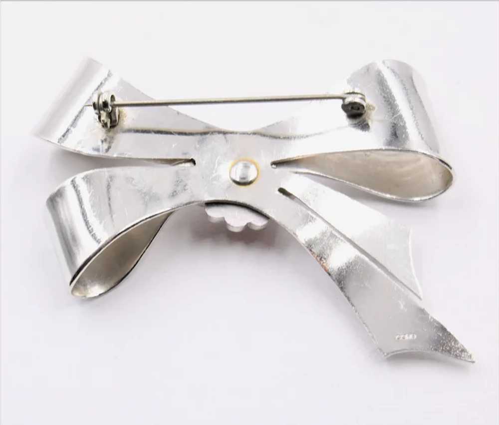 Brooch Pin Signed Coro Bow - image 3