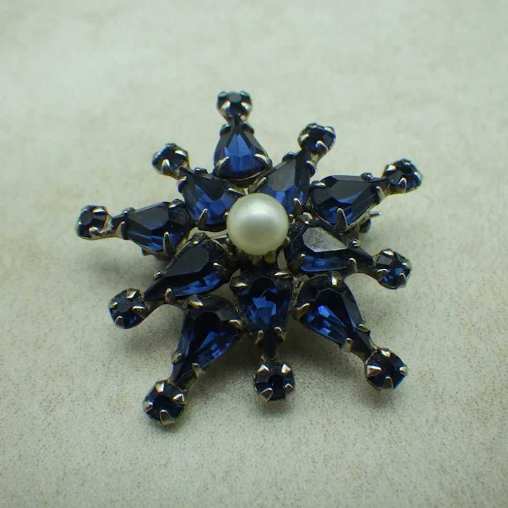 Rare Adele Simpson Sapphire Brooch Set, Three Mat… - image 2