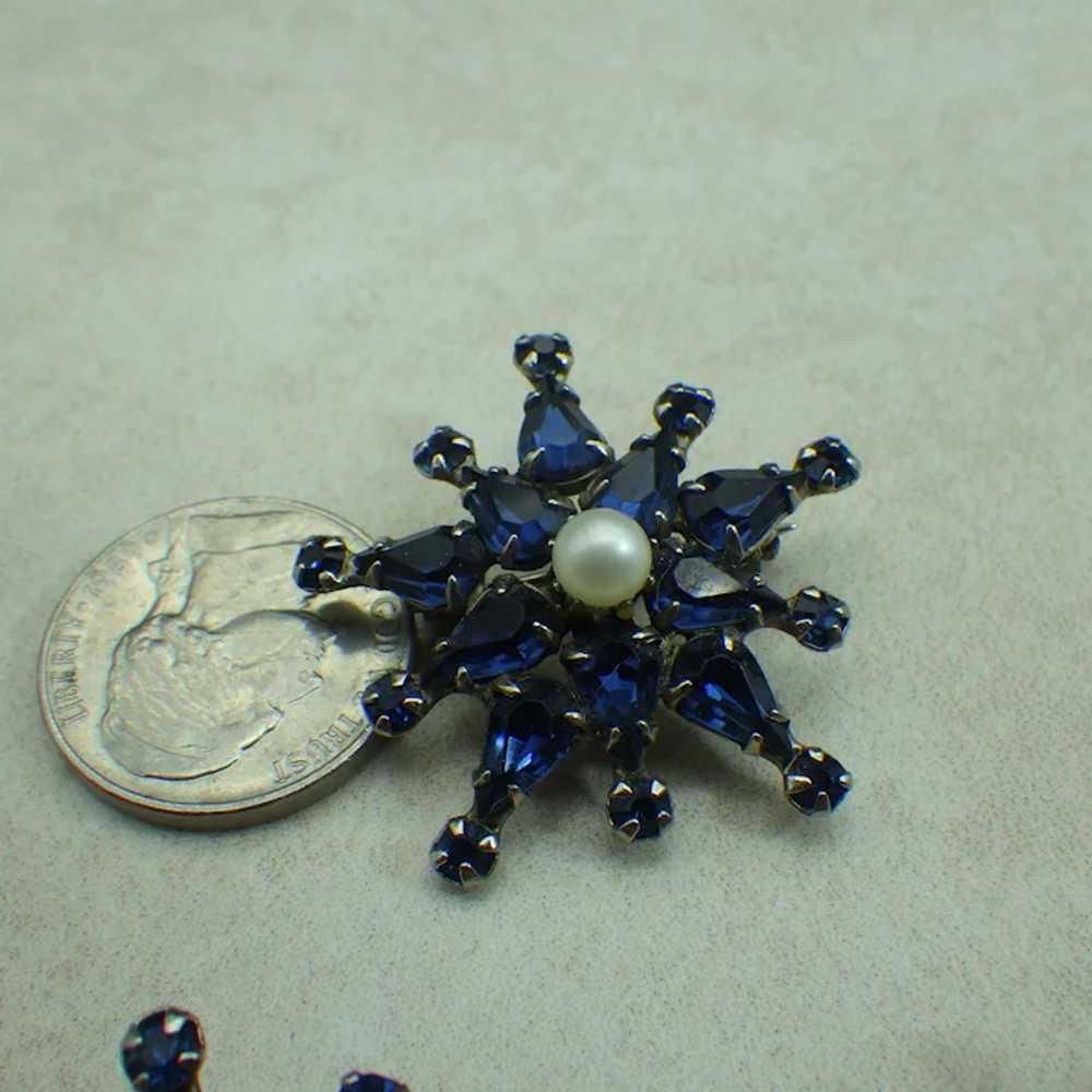 Rare Adele Simpson Sapphire Brooch Set, Three Mat… - image 6