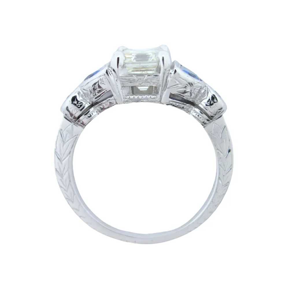 Custom 3.48 ctw GIA Certified Emerald Diamond & S… - image 5