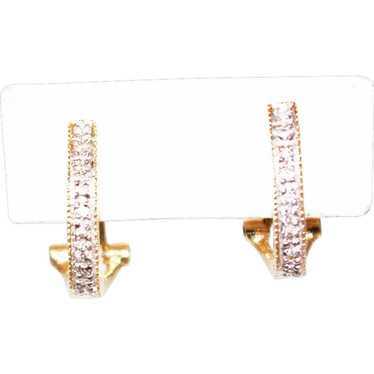 Diamond Designer Earrings 14KT Yellow Gold