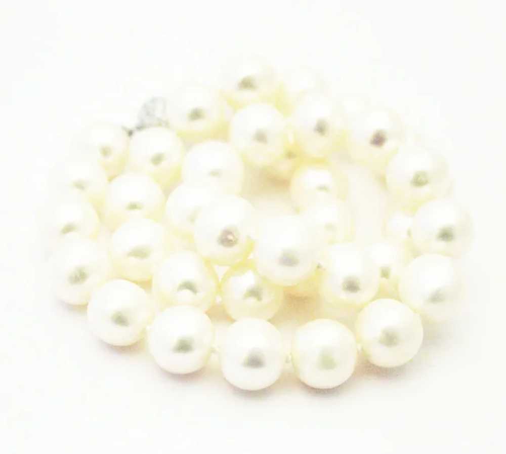 Amazing 12mm Cultured White Freshwater Pearl Ster… - image 4