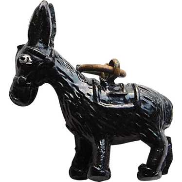 Vintage Celluloid DONKEY Estate Charm - image 1