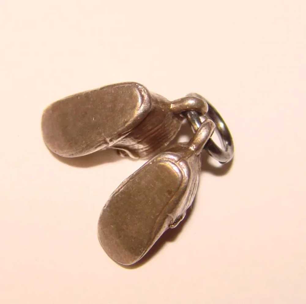 Sterling BABY SHOES Vintage Charm - image 3