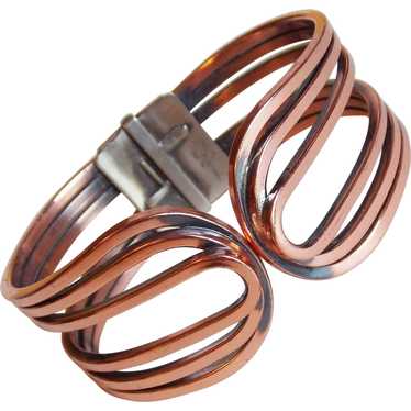 Gorgeous RAME Signed Copper Vintage Clamper Bracel