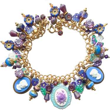 One of a Kind Delicate 'Violets are Blue' Handmad… - image 1