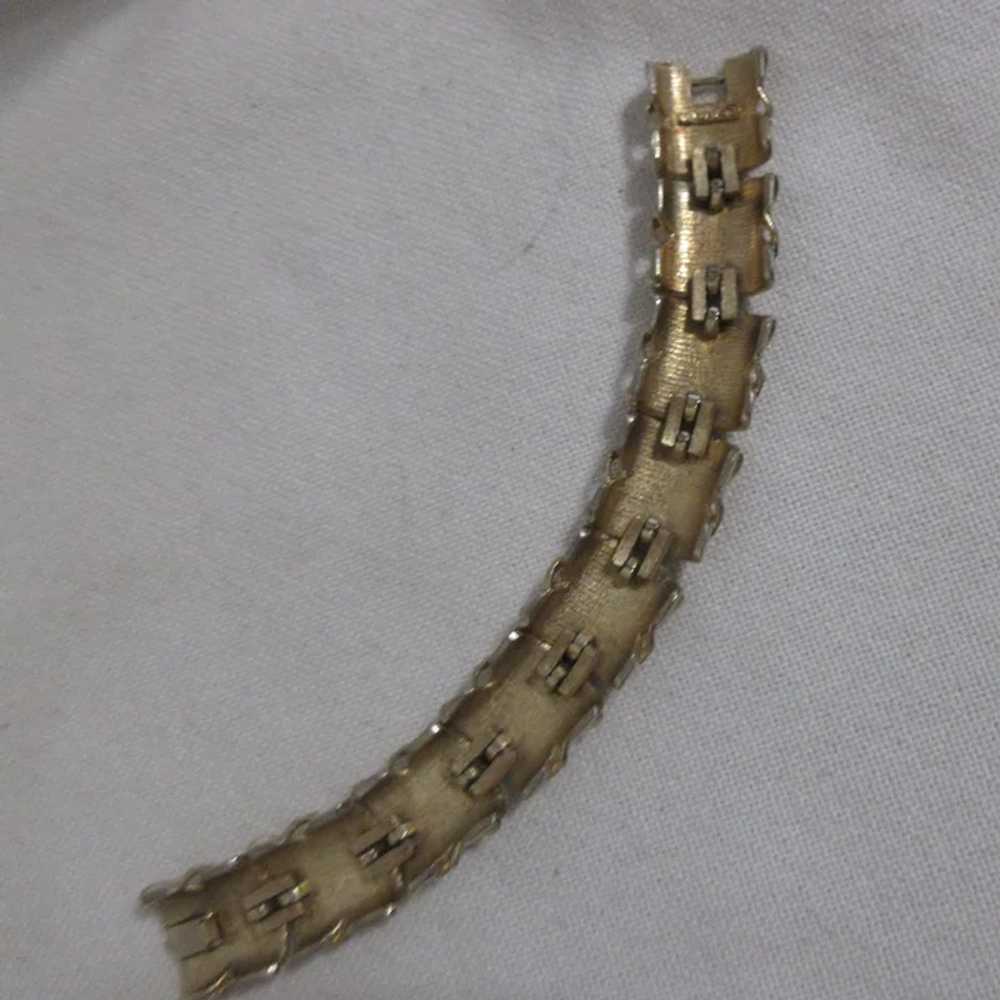 Sarah Coventry Gold Tone Link Bracelet - image 7