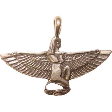 Fabulous STERLING Isis Egyptian Design Vintage Pe… - image 1