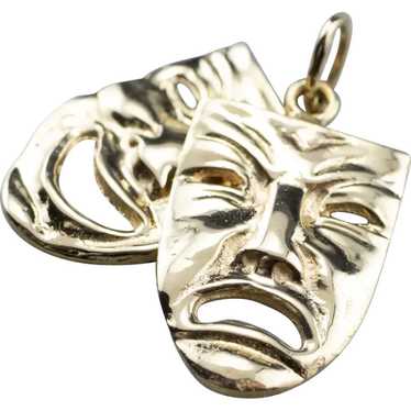 Comedy and Tragedy Masks Pendant - image 1