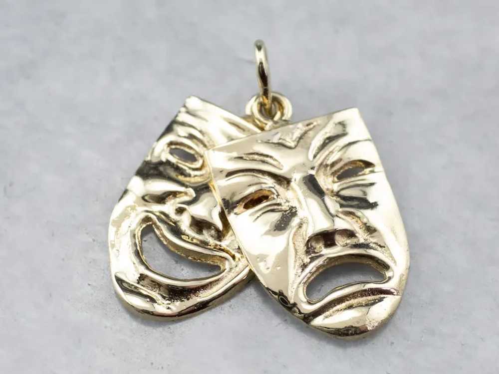 Comedy and Tragedy Masks Pendant - image 3