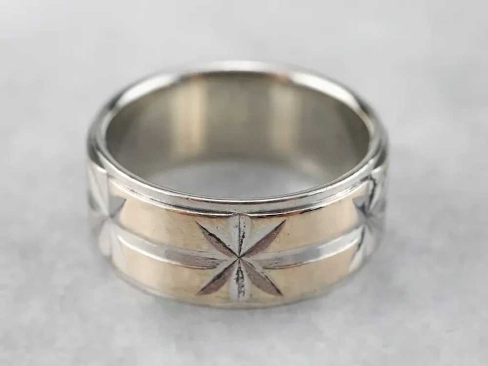 Two Tone Star Patterned Band - image 2