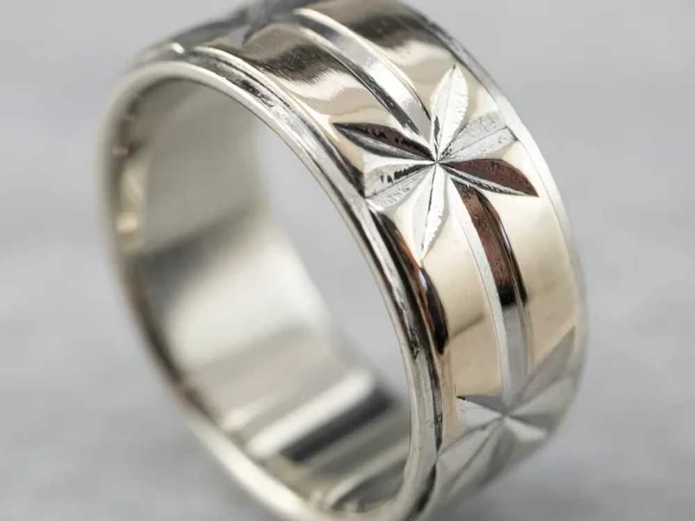 Two Tone Star Patterned Band - image 3