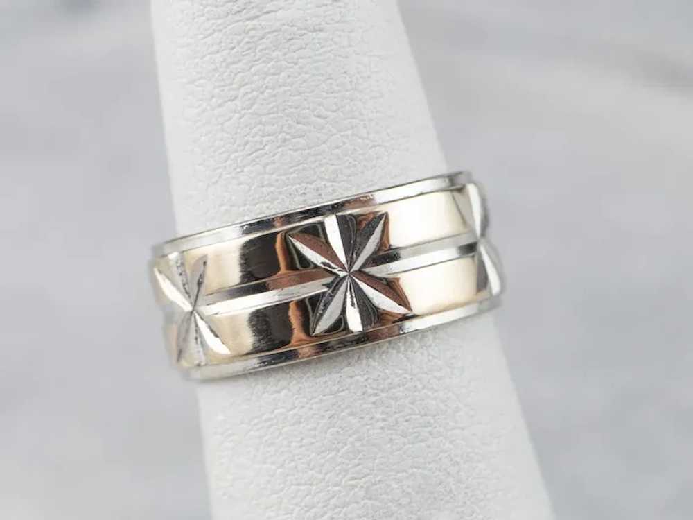 Two Tone Star Patterned Band - image 9