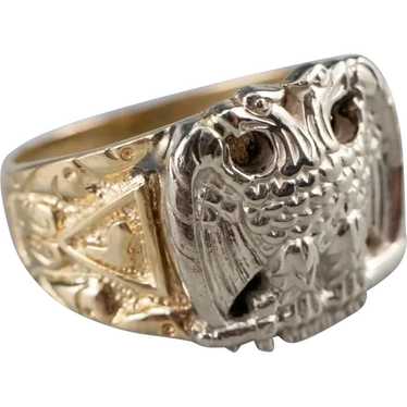 Double Headed Eagle Masonic Ring